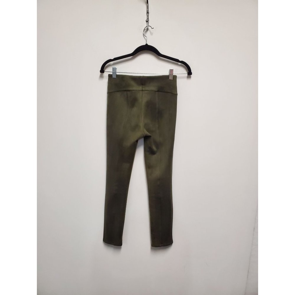 Anthropologie Faux Suede Leggings Hunter Green Size 24P - Picture 7 of 8